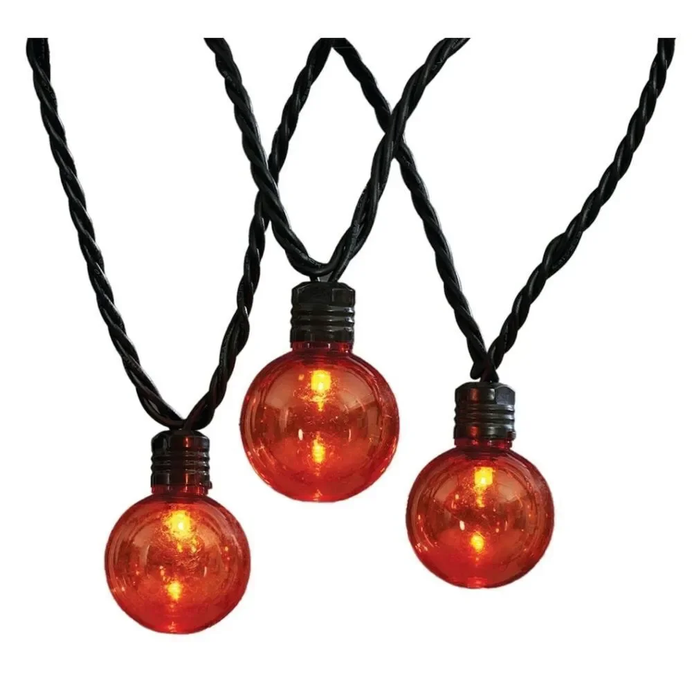 Halloween LED Twinkle Globe String Lights 25pc, New